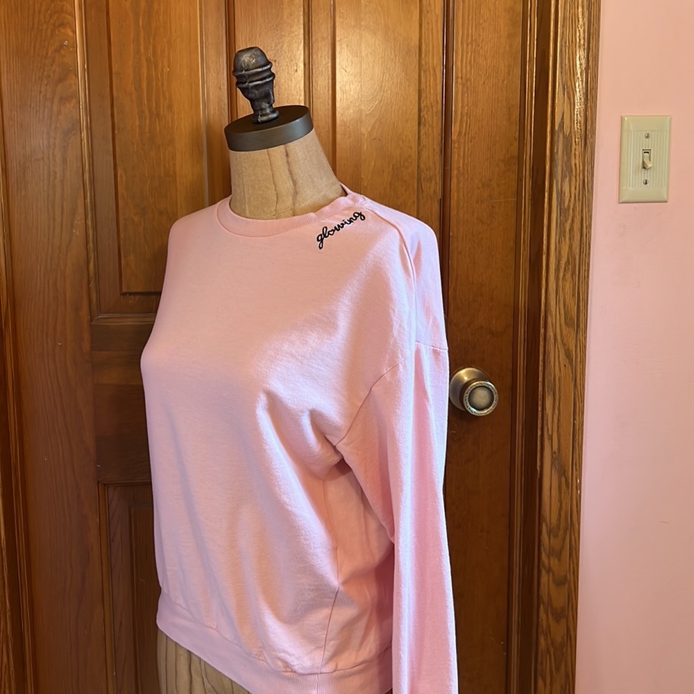 EUC H & M Divided Pink crewneck Size S